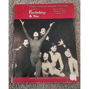 1978 Psychology & You Study Guide Dan Perkins Vintage College Textbook